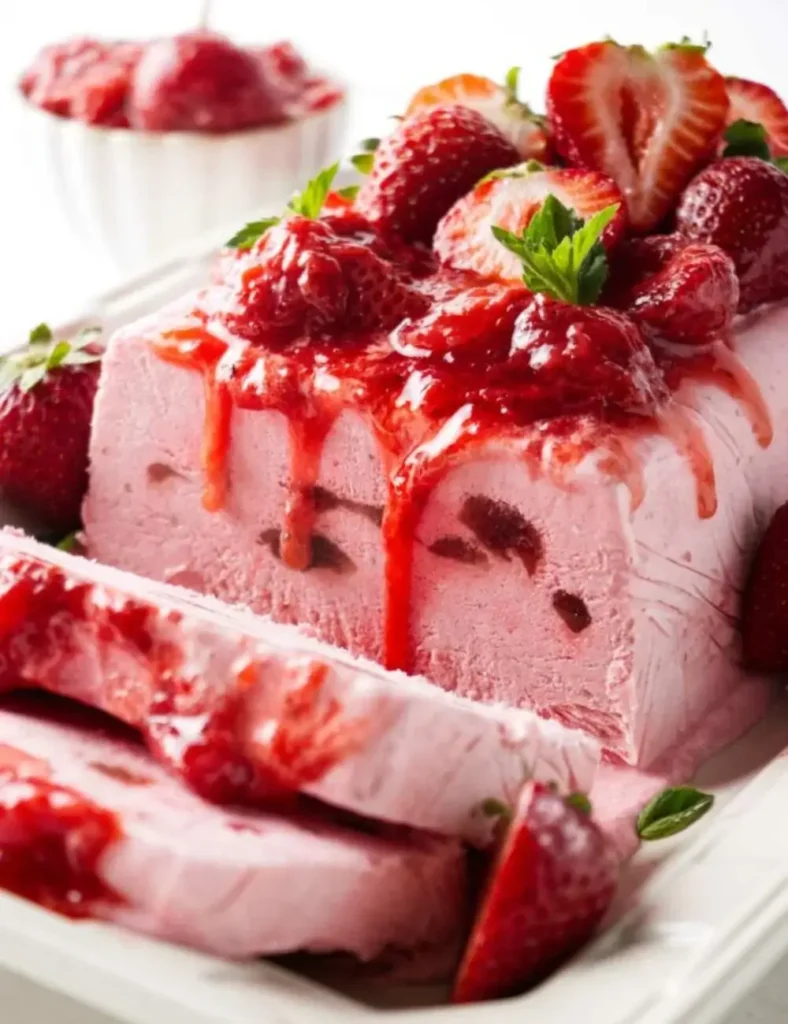 Triple Strawberry Semifreddo