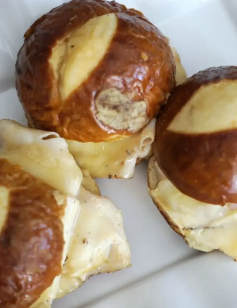 Turkey & Cheese Pretzel Sliders