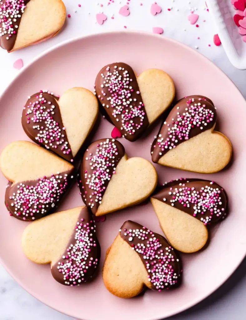 Valentine Sugar Cookies. Heart-Shaped Recipes