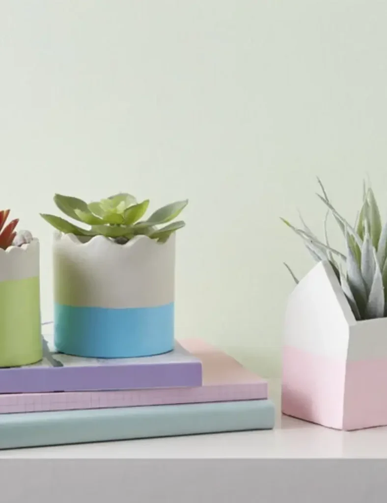 Air Dry Clay Plant Pot Ideas