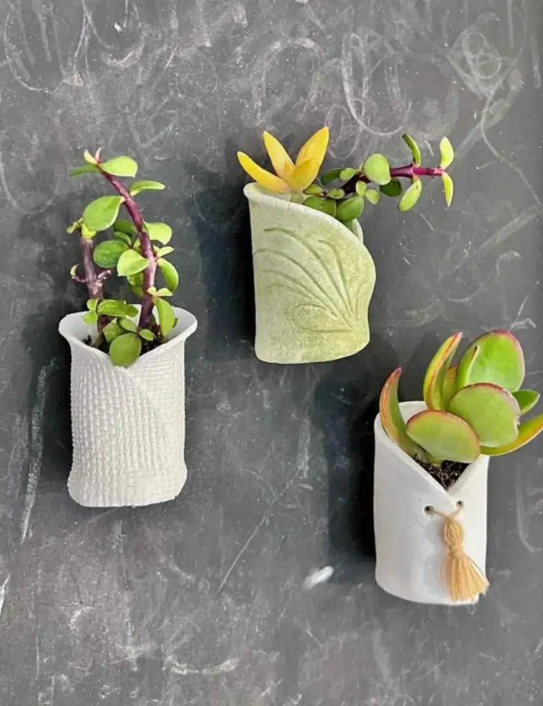 Air Dry Clay Plant Pot Ideas