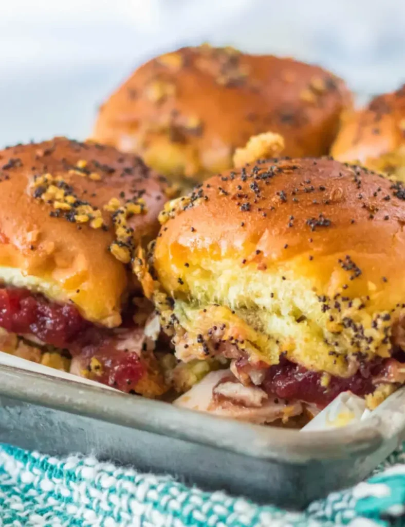 Baked Hawaiian Roll Turkey Sliders