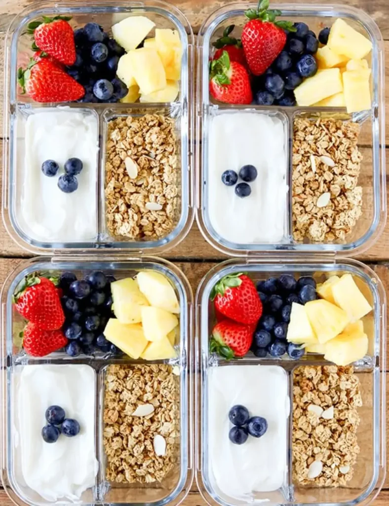 Breakfast Meal Prep Fruit and Yogurt Bistro Box