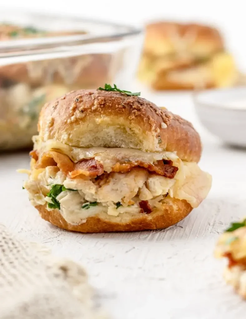 Chicken Bacon Ranch Sliders