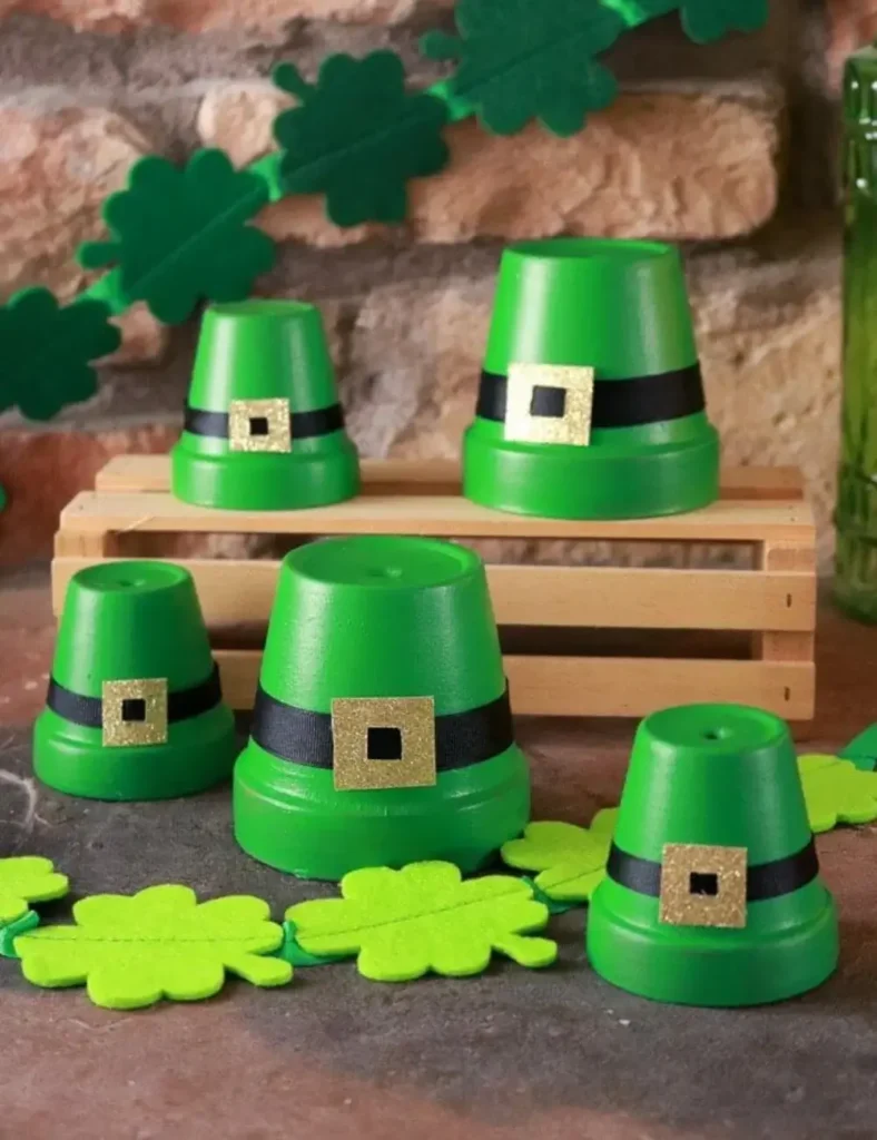 Clay Pot Leprechaun Hats