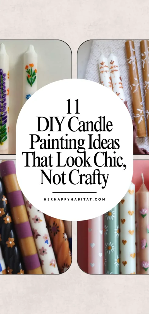 DIY Candle Painting Ideas