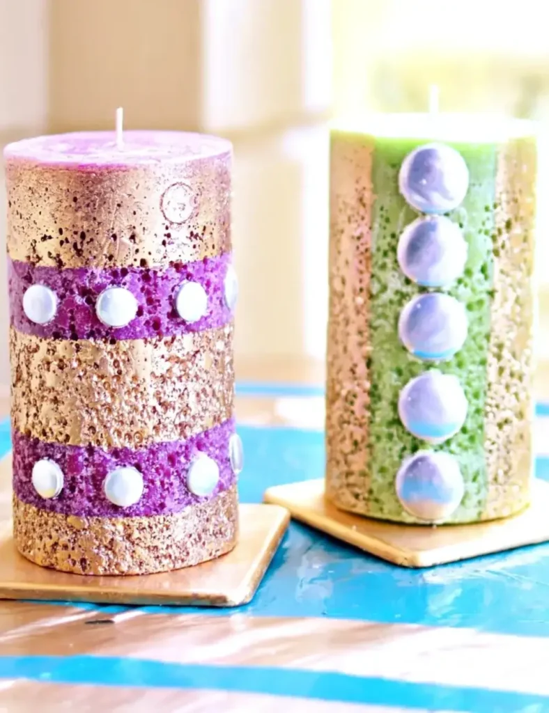 DIY Candle Painting Ideas