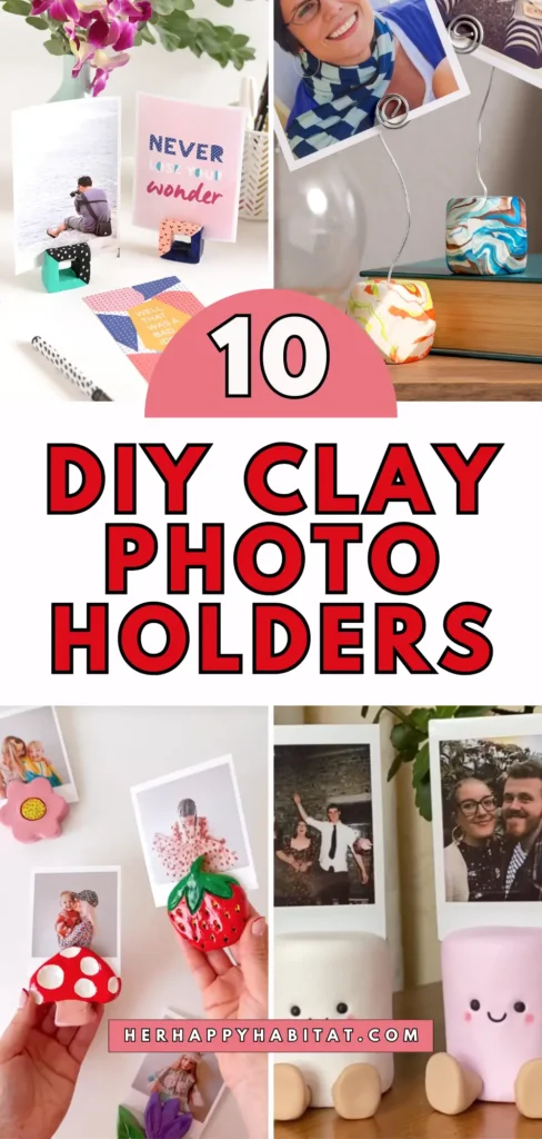 DIY Clay Photo Holders