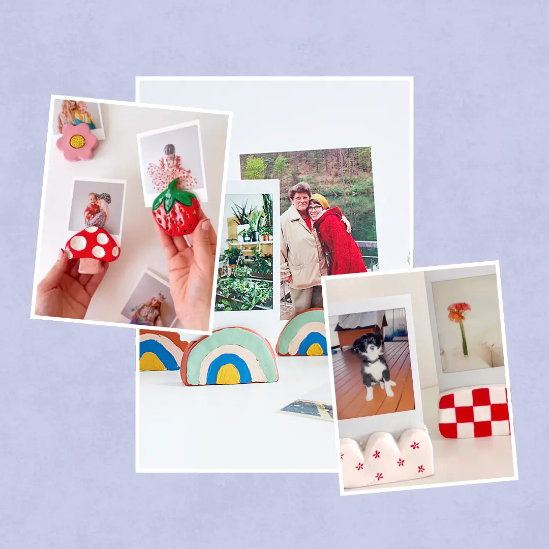 DIY Clay Photo Holders