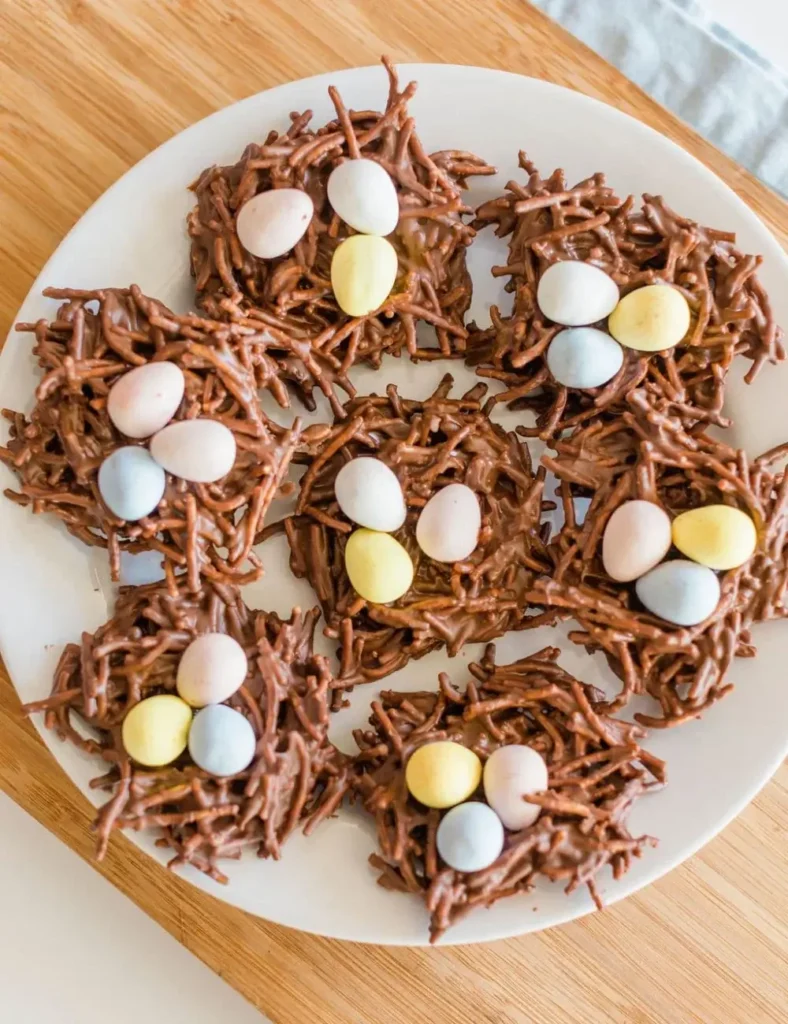 Easter Bird’s Nest Cookies. easter desserts