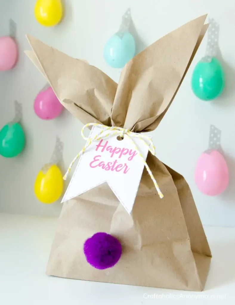 Easter Bunny Gift Bags. DIY Easter Basket