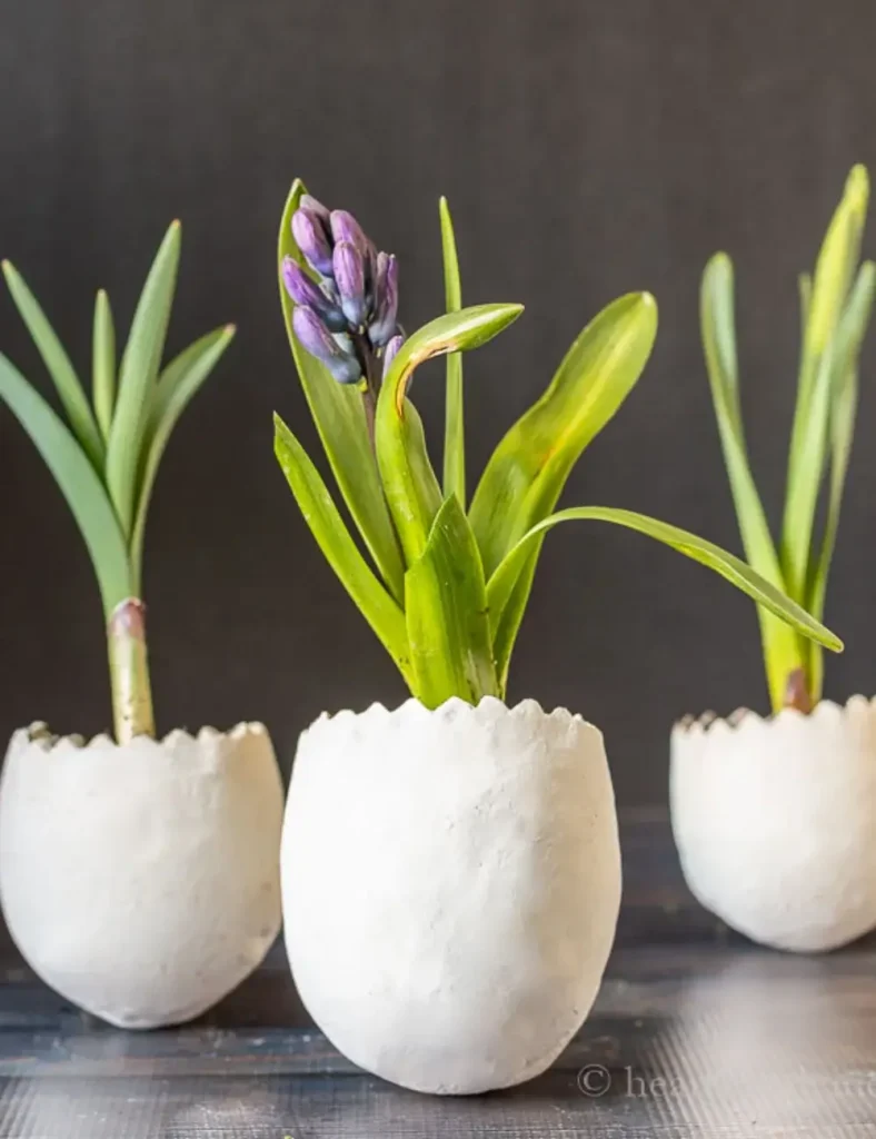 Easter egg Air Dry Clay Plant Pot Ideas