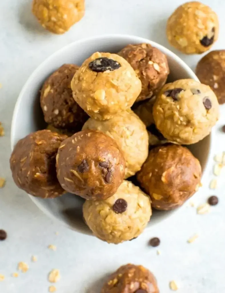 Easy No Bake Protein Balls. High-Protein Breakfast Recipes