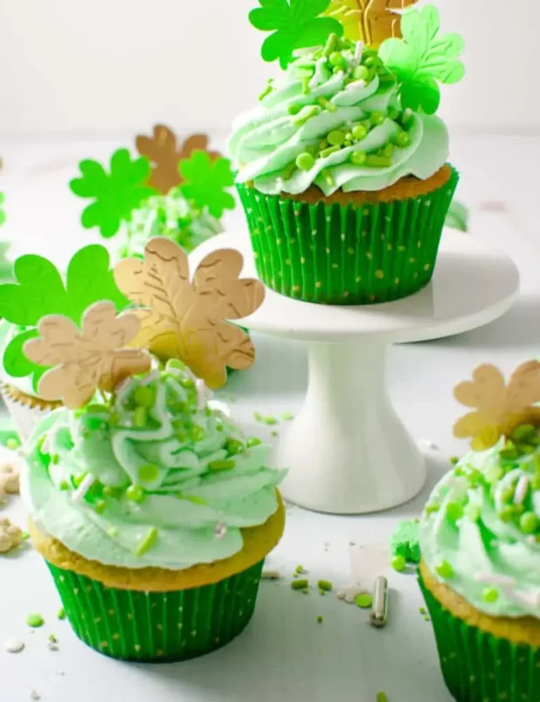 Easy St. Patrick’s Day Cupcakes From Cake Mix