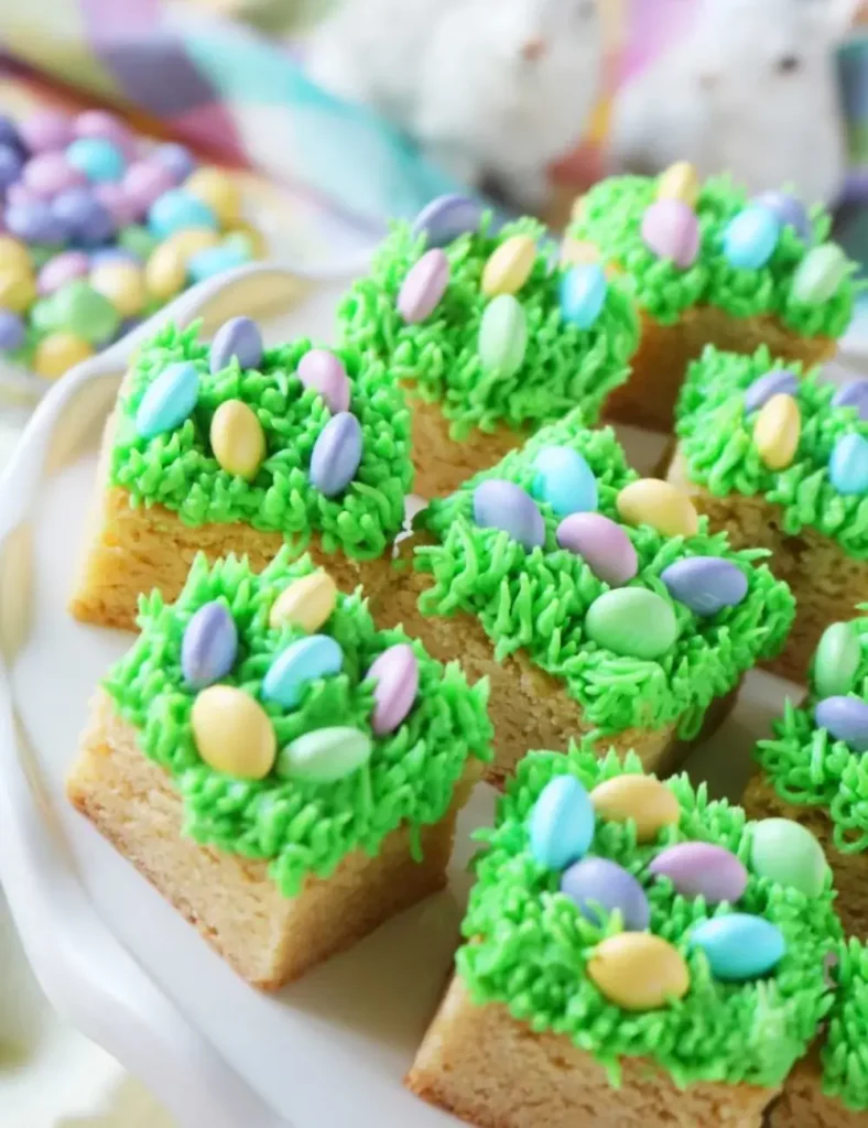 Egg Hunt Blondies. easter desserts