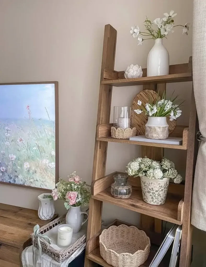 Farmhouse Ladder Decor Ideas