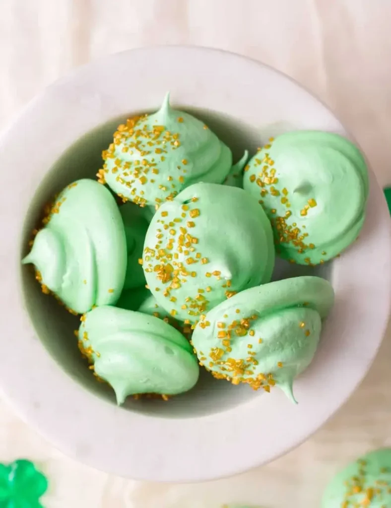 Green Meringue Cookies