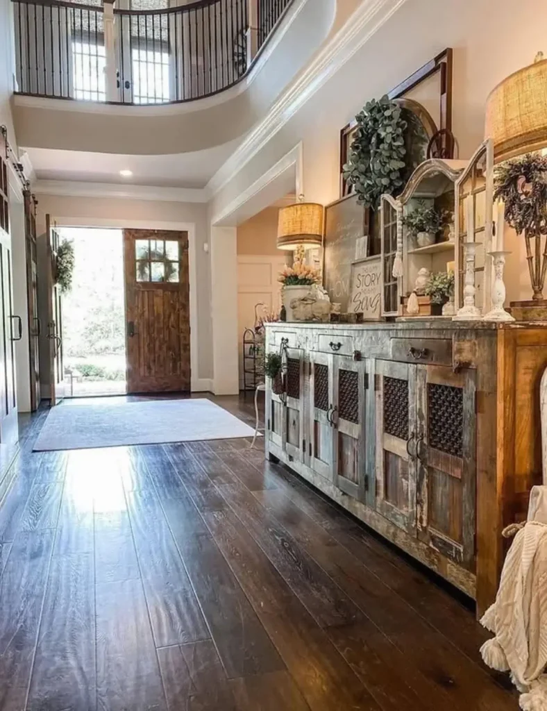 Ground a Grand Entry with a Statement Farmhouse Console