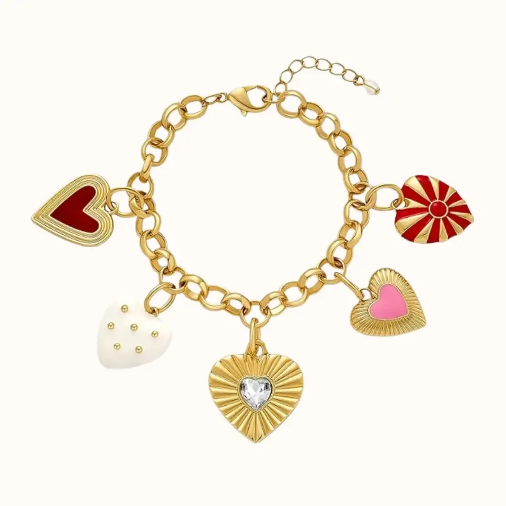 Heart Charm Bracelet
