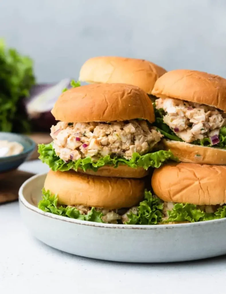 Hummus Chicken Salad Sliders