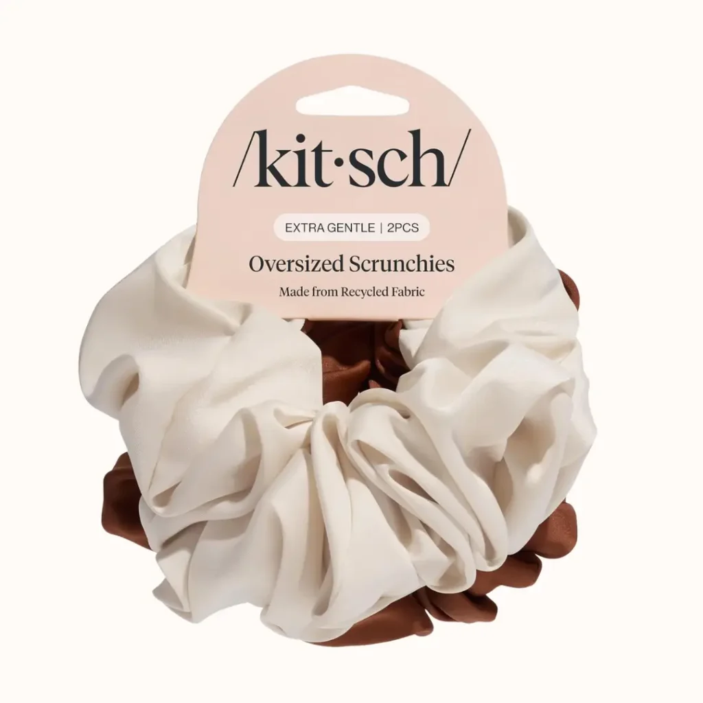 Kitsch Recycled Satin Oversized Scrunchies