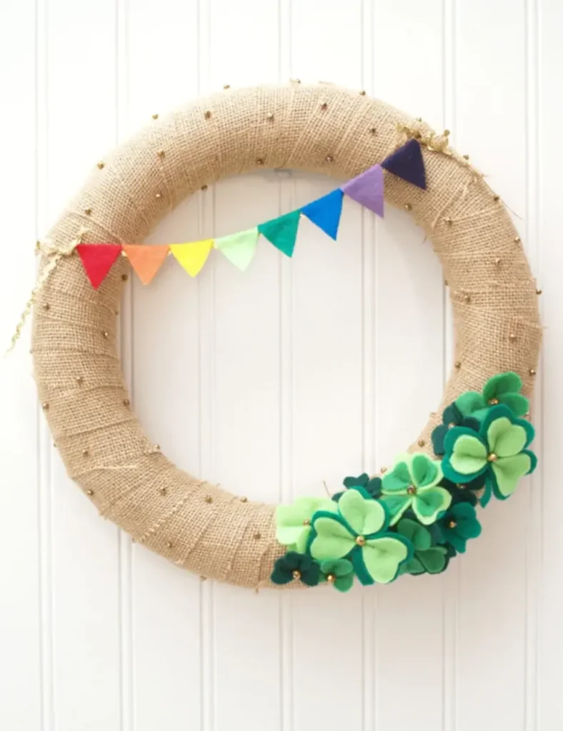 Lucky Shamrocks St. Patrick’s Day Wreath
