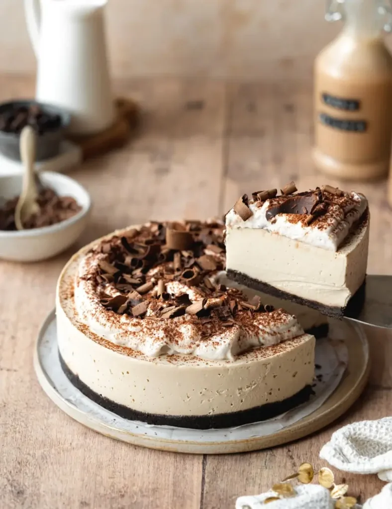 No Bake Baileys Cheesecake (Vegan)