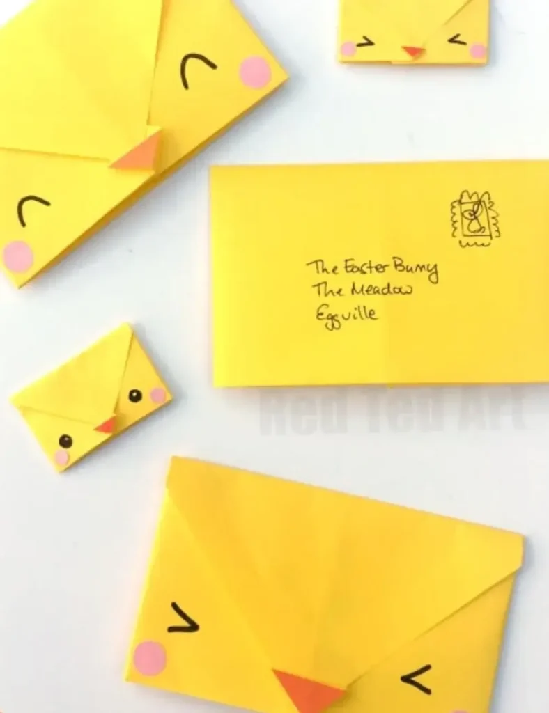 Origami Envelopes Easter Crafts