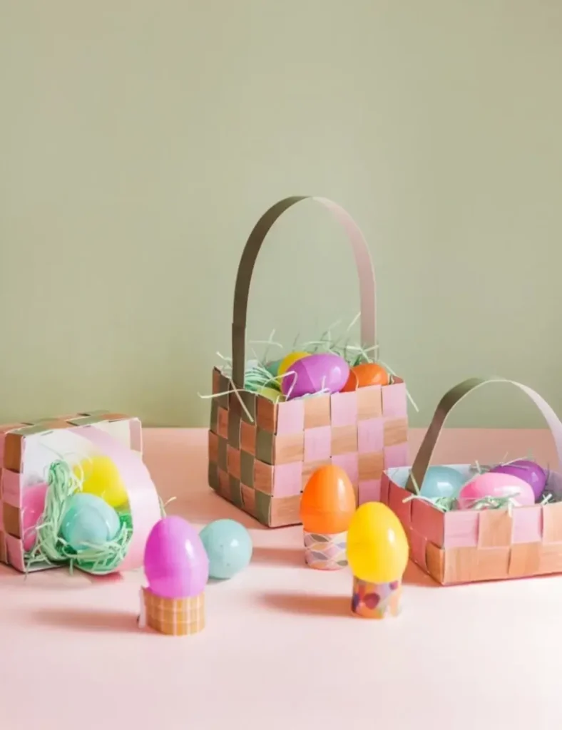 Paper Easter Basket. DIY Easter Baskets For Kids