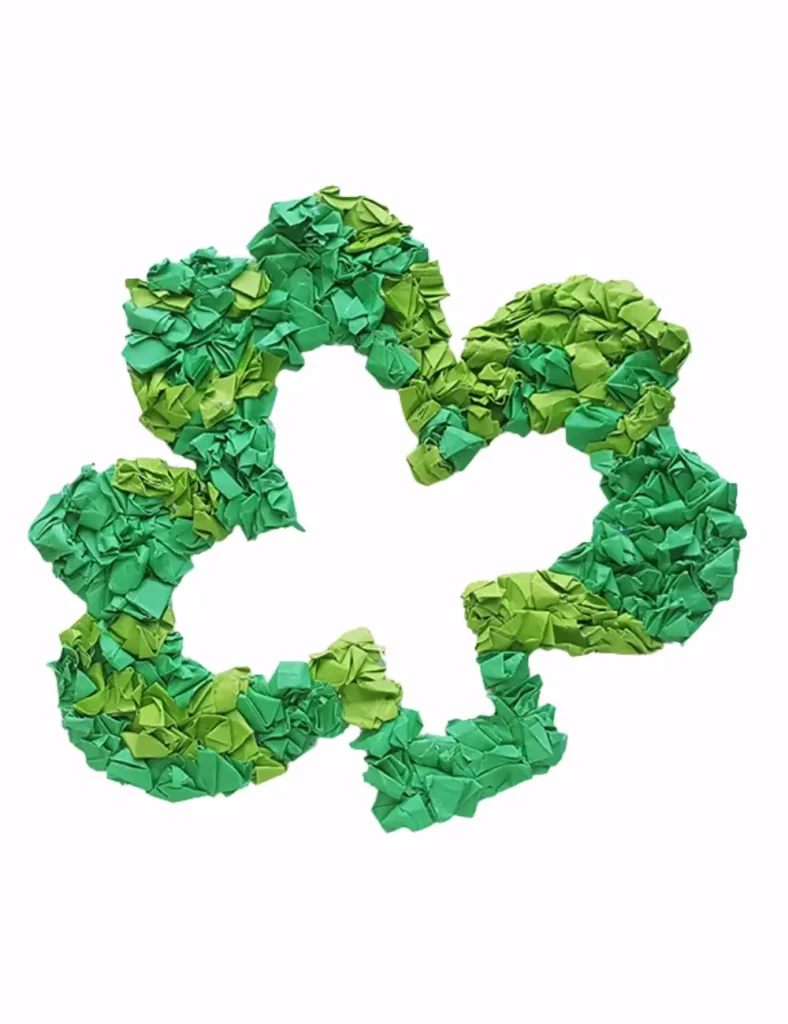 Shamrock Paper Wreath Craft