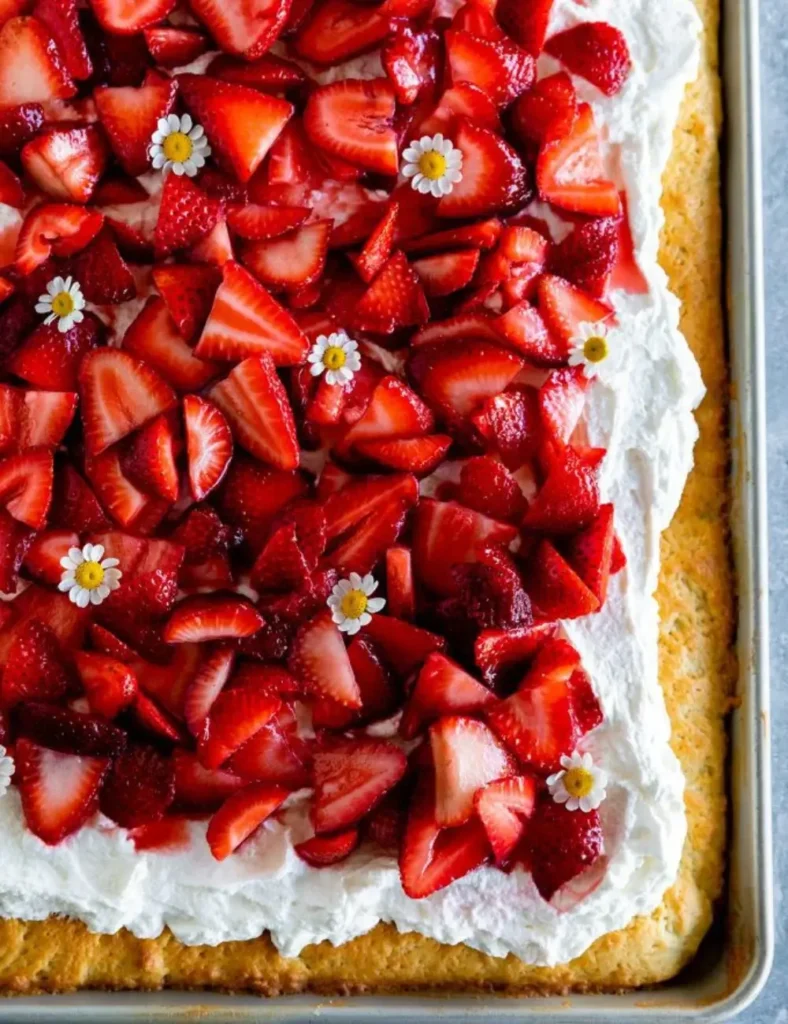 Sheet Pan Strawberry Shortcake