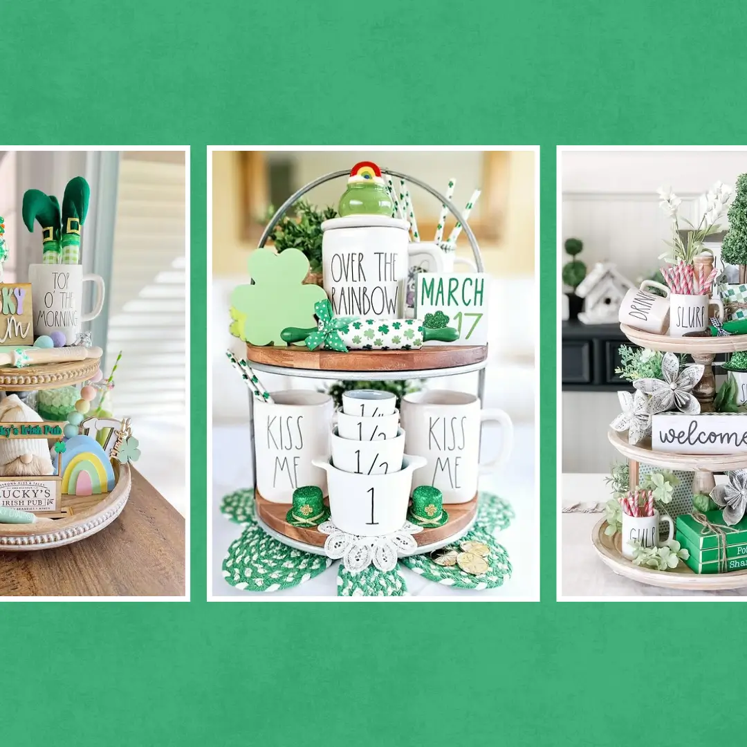 St. Patrick's Tiered Tray Decor Ideas