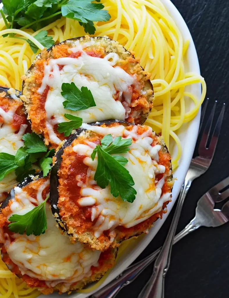 Vegan Air Fryer Eggplant Parmesan Recipe