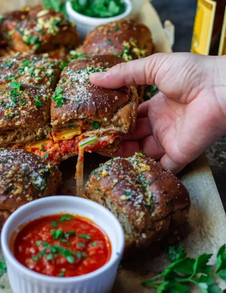 Vegan Pull Apart Pizza Sliders