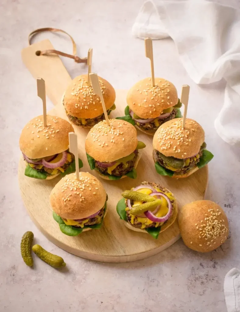 Vegan Sliders - mini bean burgers