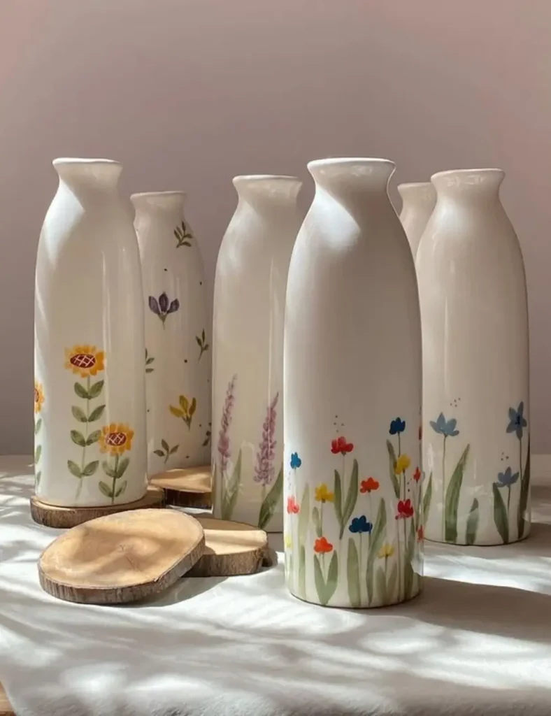 ceramic vase painting ideas