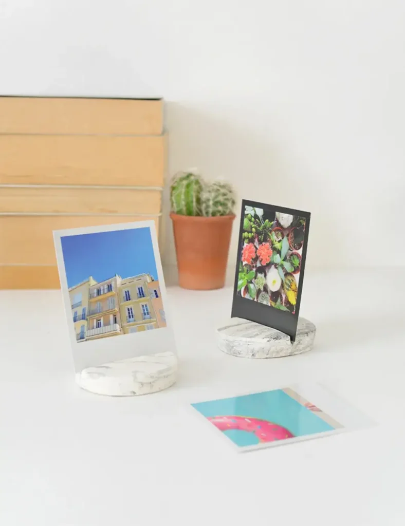 diy clay photo holder