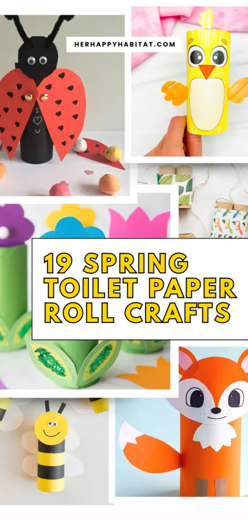 Spring toilet paper crafts