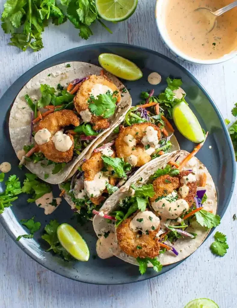Crispy Prawn Tacos