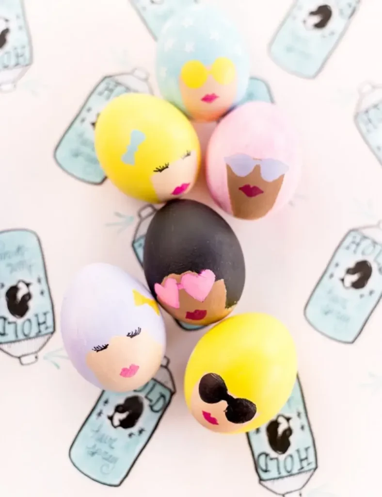 DIY Bouffant Easter Eggs