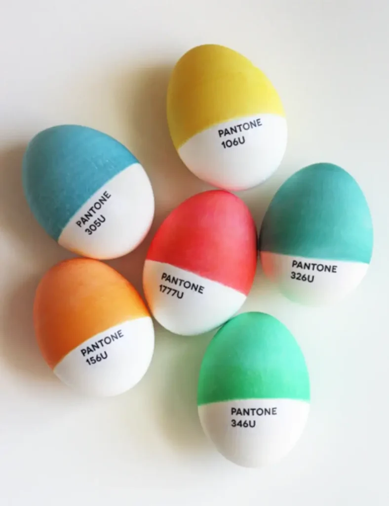 DIY Pantone Easter eggs