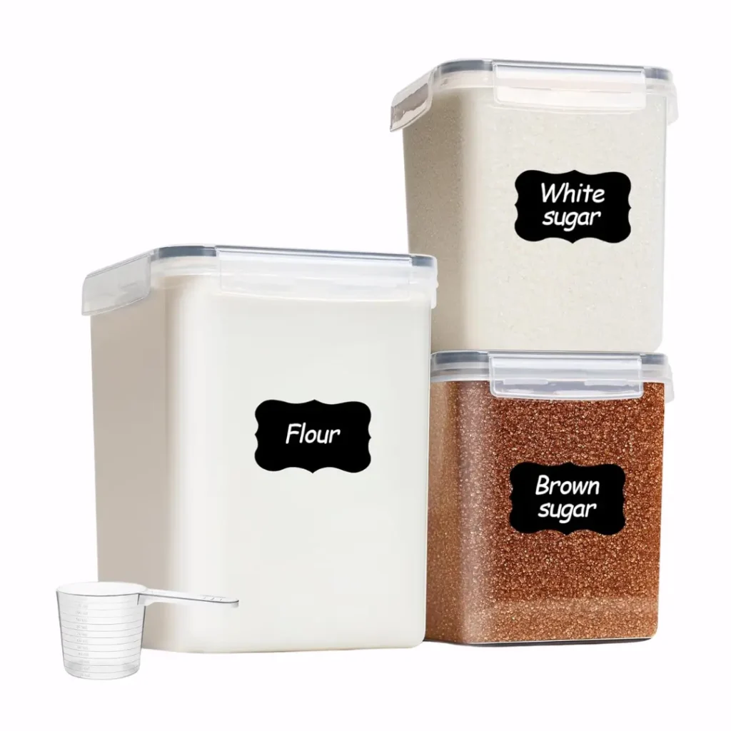 Flour Sugar Storage Containers Set of 3