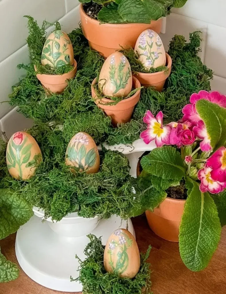 Hand Painted Herb Eggs
