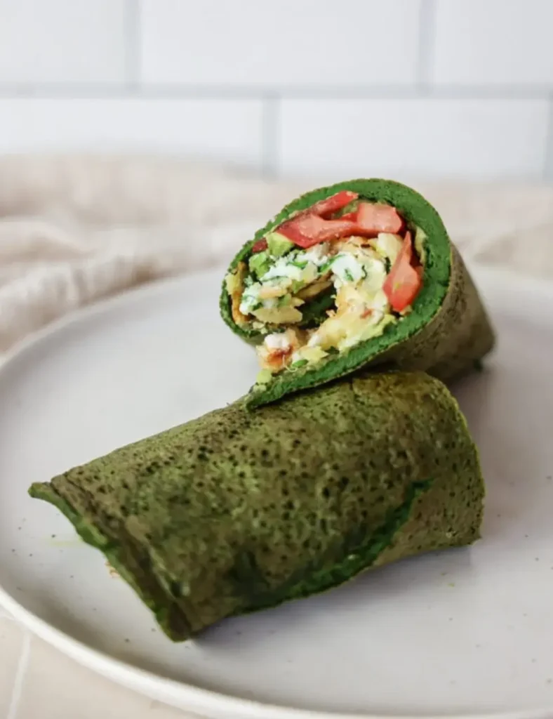 Healthy spinach Wraps (paleo, keto, gluten-free)