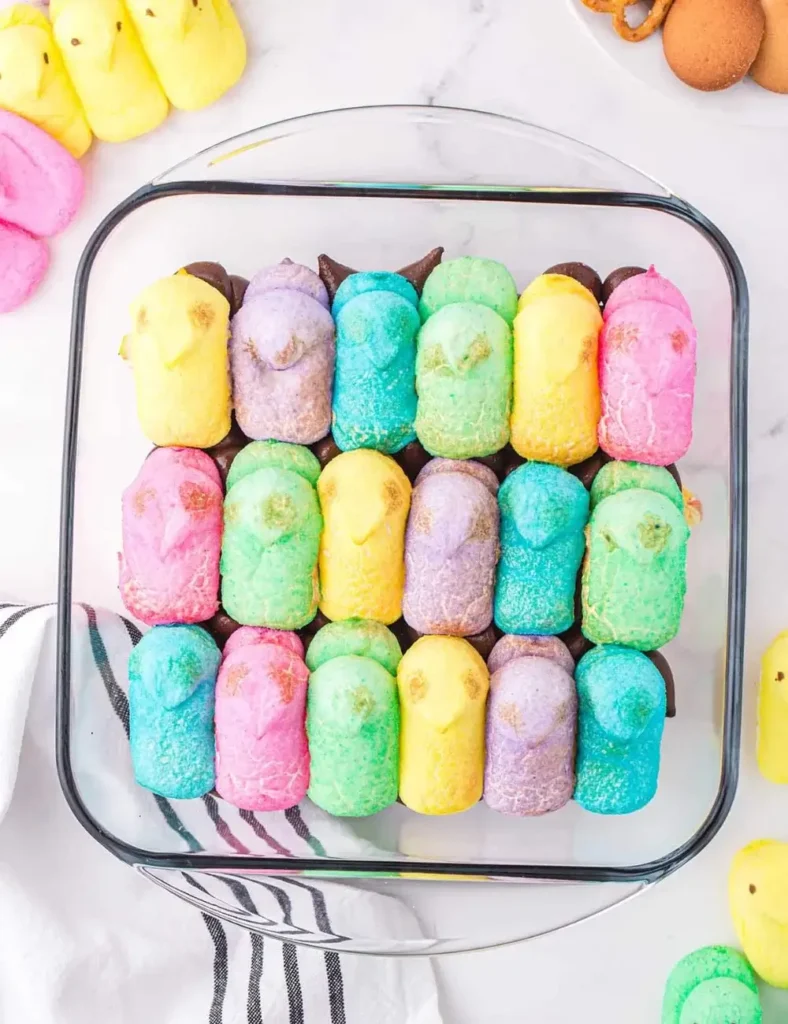 Peeps S’mores Dip. Spring Dessert Recipes