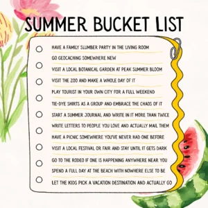 SUMMER BUCKET LIST