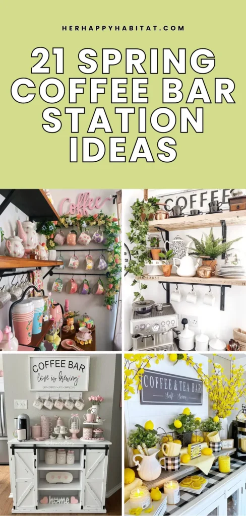 Spring Coffee Bar Station Ideas
