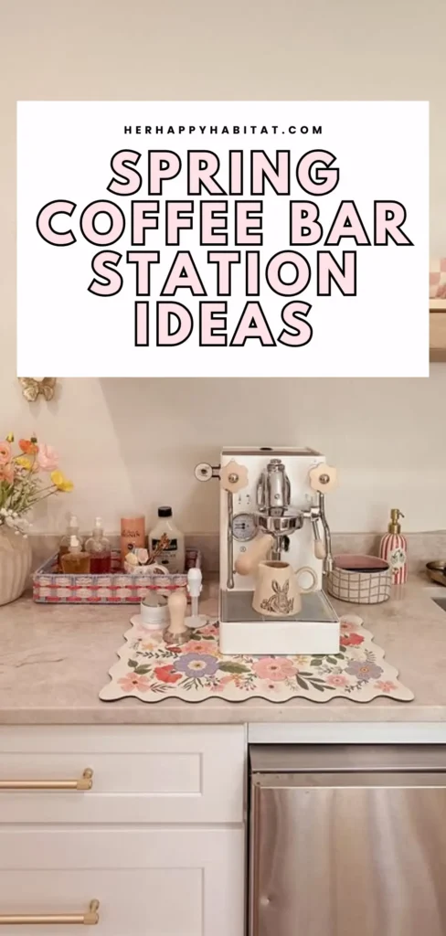 Spring Coffee Bar Station Ideas