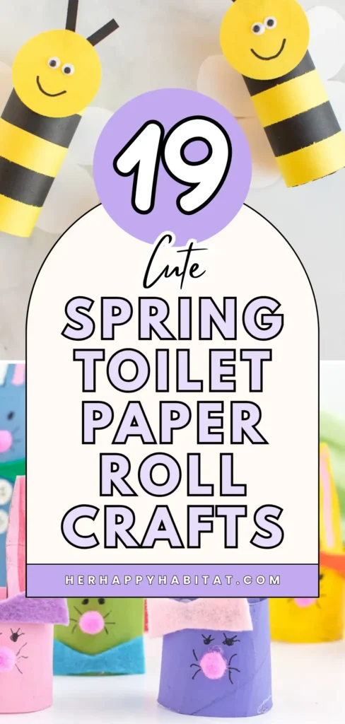 Spring toilet paper crafts