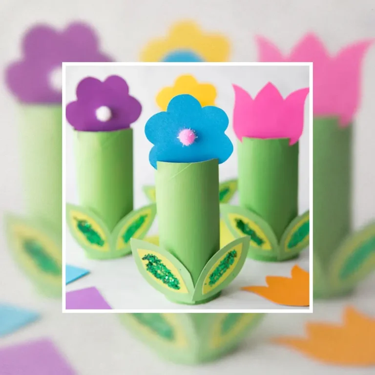 Spring toilet paper crafts